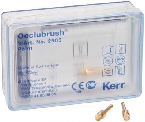 2505 Щетки Occlubrush стоматологические для финирования и полировки (острый кончик) 3шт., Kerr 0001913244 - фото 439518