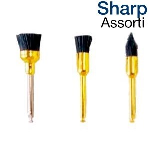 Щетки карбидные «Kagayaki Sharp» ассорти, 10 шт. (4 чашки, 3 кон., 3 кисточки) 1231912392 - фото 439558