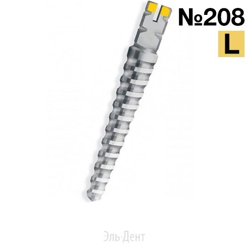 Штифты Unimetric №208/L (0,8 мм) желтые 25 шт., Maillefer 00000001112 - фото 443396