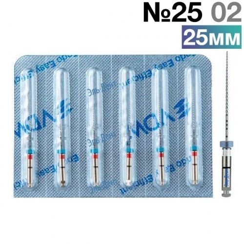 FlexMaster Тейпер NiTi №25 02 L25, VDW 1231914181 - фото 448534