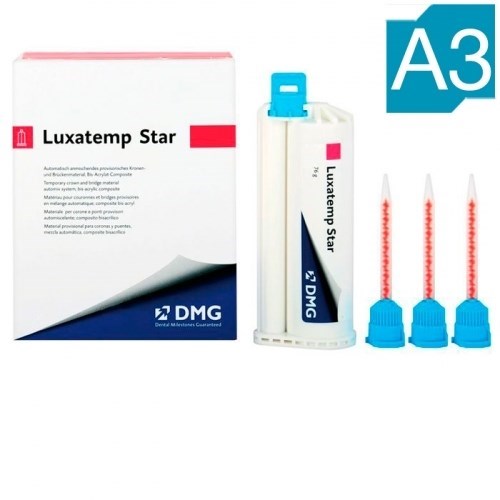 Luxatemp Star Automix A3 (1 картридж 50мл (76г)+15 насадок), самополимеризующийся композит 110908, DMG 0001916599 - фото 449875
