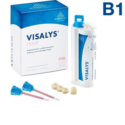 Visalys Temp B1 1:10 (50мл (76г), 15 смес.) для временных реставраций, Kettenbach 13784 1231914010 - фото 449946