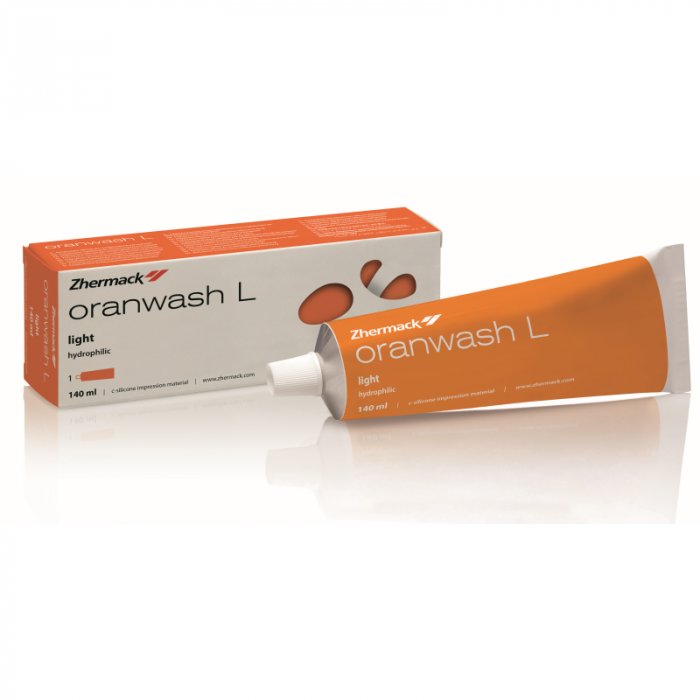 Слепочная масса С-силиконовая  ORANWASH L  коррегирующий слой, текучий (140 мл). C100660 - фото 457473