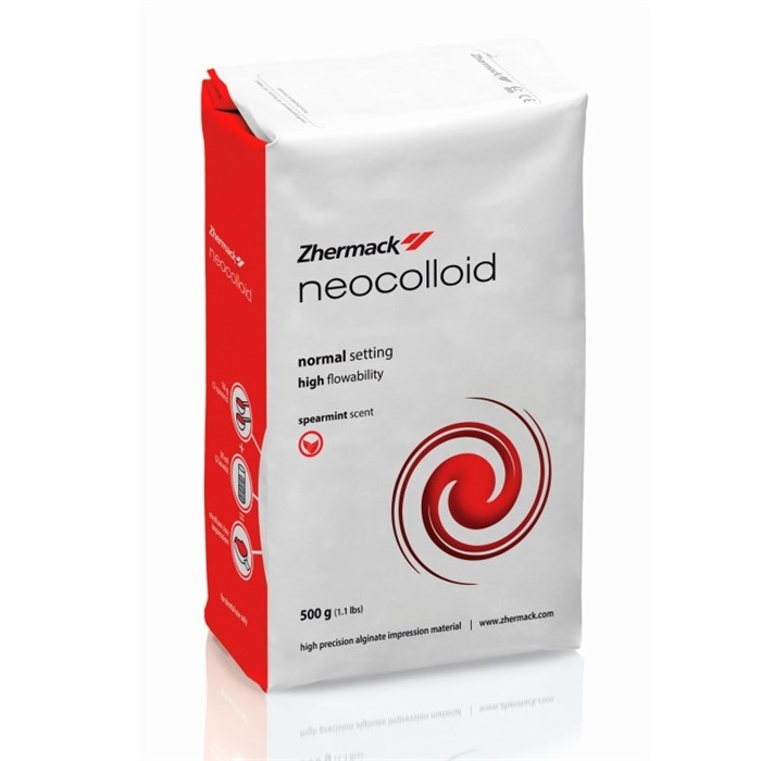 Слепочная масса Альгинатная NEOCOLLOID для высокоточной слепки, бюгельные протезы (500 г) масса с нормальным схватыванием. C302205 - фото 459445
