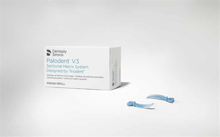 Матрицы Palodent v3 - клинья средние с защитой, 50 штук (голубые). 659840V - фото 461056