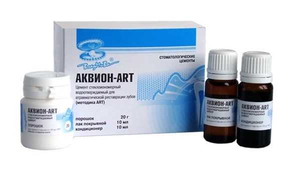 Аквион-АRТ стеклоиономерный водоотверждаемый цемент для реставрации. st129891 - фото 461505