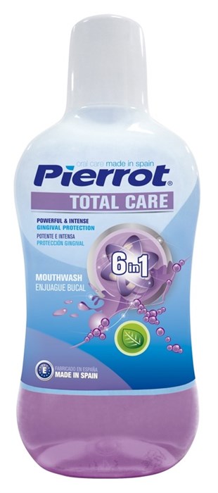 Ополаскиватель для полости рта Pierrot Total Care мятный, 500 мл. 8411732106915 - фото 461698