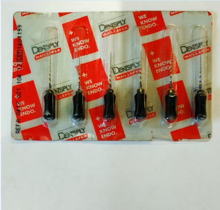 ProTaper  Univ. Hand use F4/21 мм 6 шт. - ручной файл с прогрессирующей конусностью (черный). A041702110412 - фото 463814