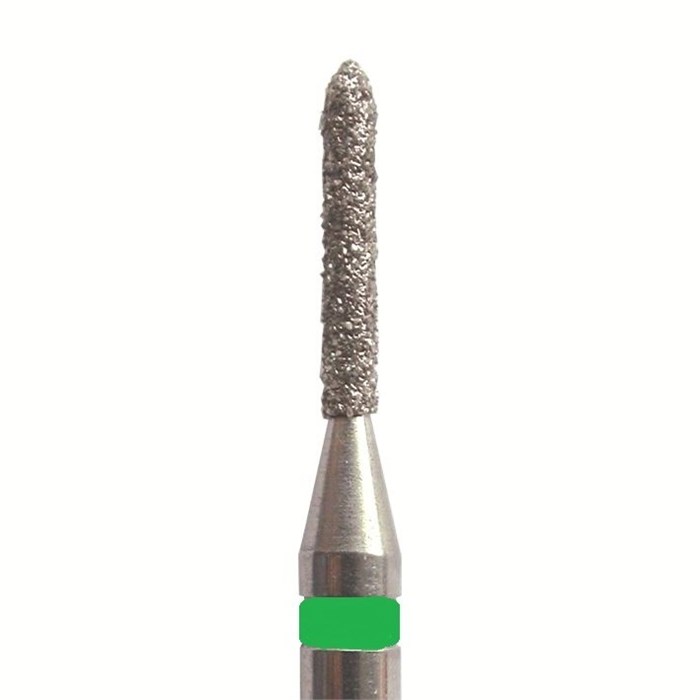 Бор алмазный SL868G.FG.014, зеленый, 25 шт. Форма: цилиндр с усеченным концом SL868G.FG.014 - фото 465110