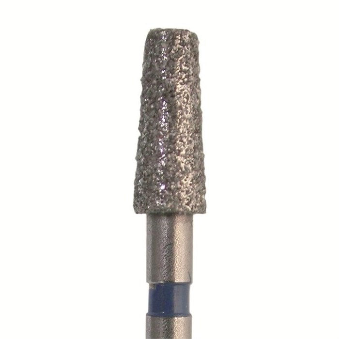 Бор алмазный 846.FG.014, синий, 5 шт. Форма: конус с плоским концом 846.FG.014 - фото 465756