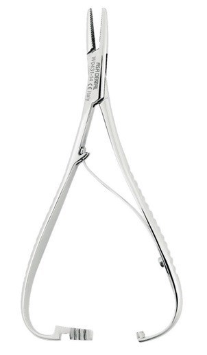 Иглодержатель микрохирургический на защелке, 14 см Asa Lady W0431-14 - фото 466960