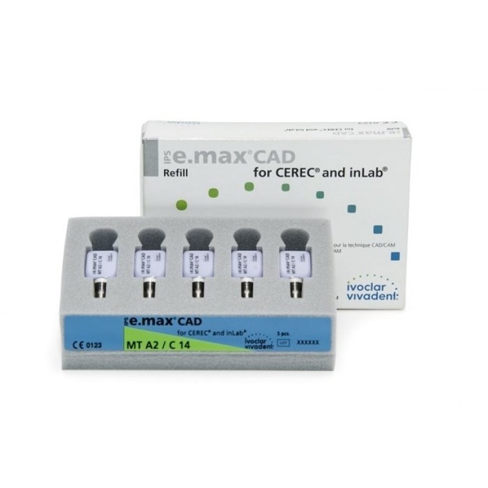Блоки Ivoclar Vivadent IPS emax CAD CEREC/inLab MT BL3 C14 5 шт 680033 - фото 474391