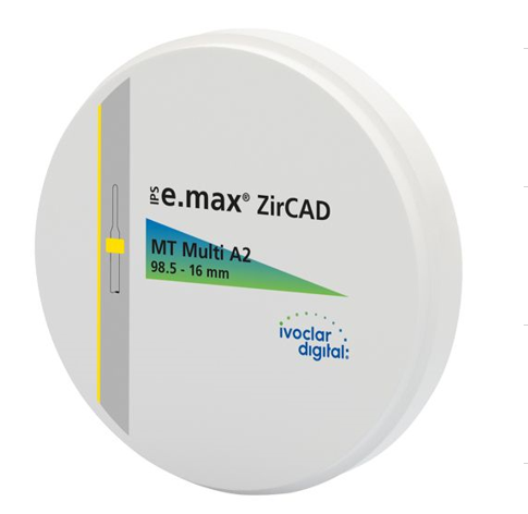 Диск диоксида циркония Ivoclar Vivadent  IPS emax ZirCAD MT Multi C2 98,5-16 мм 686882 - фото 476289