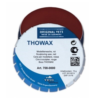 Воск моделировочный THOWAX, красный, жестяная банка 70 г. 708-0000 - фото 483372