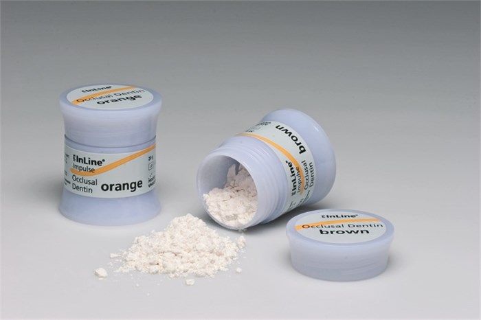 Дентин окклюзионный IPS InLine occlusal Dentin A-D 20 г (коричневый). 593272 - фото 483889