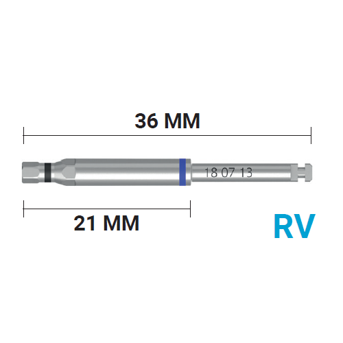 Имплантовод для наконечника VEGA RV экстрадлинный, синий, арт: 18 07 13 180713 - фото 493366