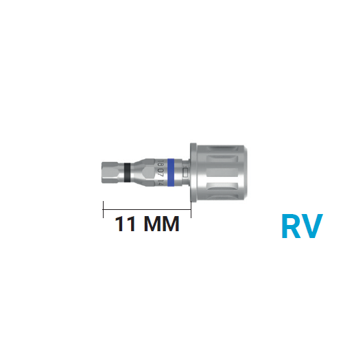 Имплантовод для динамометрического ключа VEGA RV короткий, синий, арт: 18 07 14 180714 - фото 493584