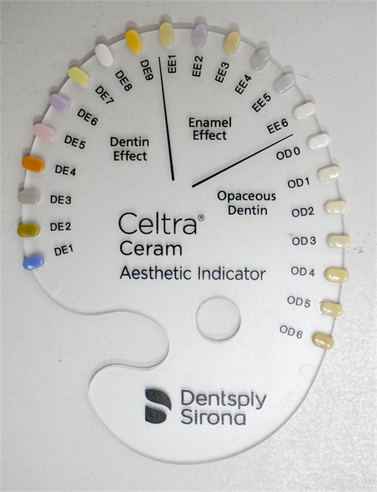 Celtra Ceram Шкала цветов Shade Indicator - Aesthetic Indicator, арт: 601004 601004 - фото 499761
