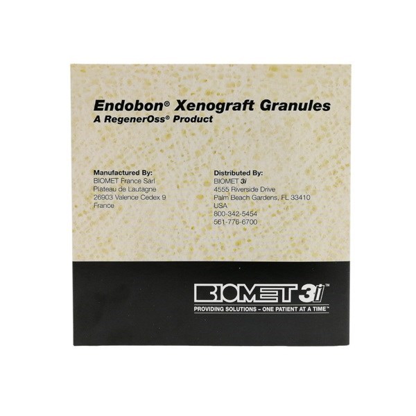 Endobon Xenograft - ксеноматериал (бычий) в гранулах (0,5-1 мм), 1 см³ (~0,5 г), 1 чашечка ROX10 - фото 503175