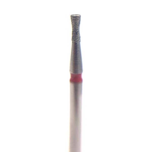 Бор алмазный 806F FG, обратный конус с воротником, D=1,2 мм, L=3,0 мм, красный 806.314.019.514.012 - фото 505539