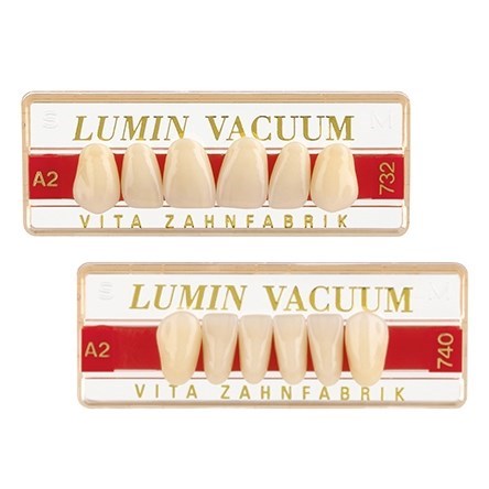 VITA LUMIN VACUUM classical A1 – D4 - вакуумные фронтальные зубы для протезирования (цвет и форма на выбор), 1 шт VITALV-AC-A1D4-1 - фото 514742