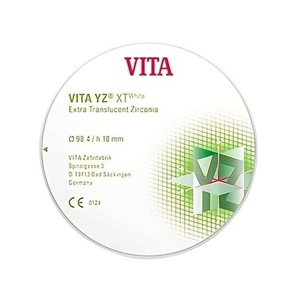 VITA YZ XT Color - экстра транслюцентный диоксид циркония, окрашенный, цвет D2, 98,4х20 мм EDCYX6982049 - фото 516237