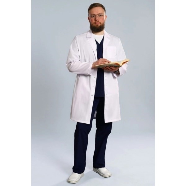 Халат мужской 510 Ultra, длинный рукав, 50 DOCTOR-BIG-5-10.1-24-4-50 - фото 523432