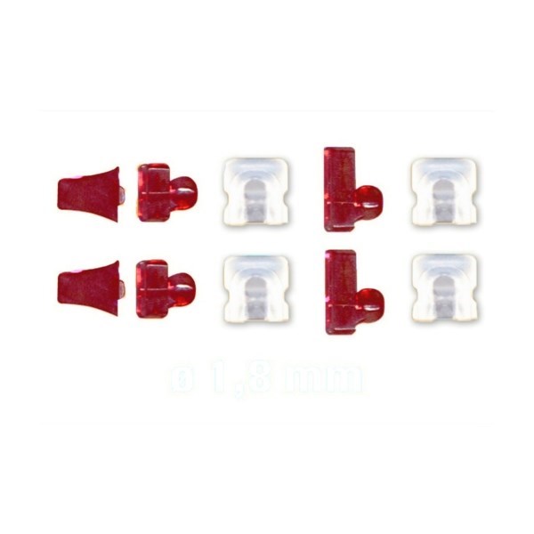 Ball Anchor vertikal - шаровидный вертикальный аттачмент, стандарт, микро, 1,8 мм, 4 шт 08-0082 - фото 530831