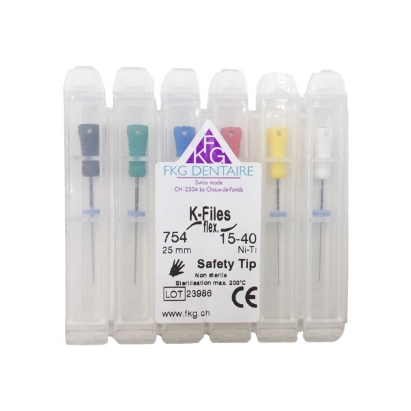 ERGOFLEX K Ni-Ti - ручные никель-титановые файлы, 25 мм, №15-40 754154025 - фото 533609