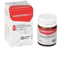 Камфорфен В-паста 20г,  Омега 00000001698