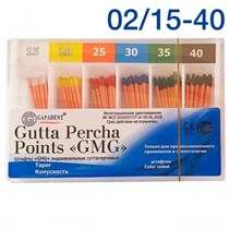 Штифты гуттаперчевые GMG 02 №15-40 (120шт), Tianjin Gapadent 1231913785