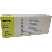 Иглы карпульные NIPRO 35 мм х 27G, (Япония) 1231911001