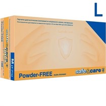 Перчатки латексные  Safe & Care L (8/8,5) 100 шт. 0001914601