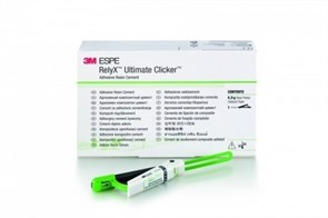 RelyX Ultimate, оттенок TR, система Clicker, цемент адгезивный композитный двойного отверждения в отдельных упаковках, 56920, 3M 0001914734