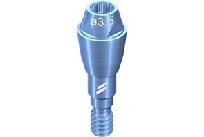 Прямой абатмент NC для винтовой фиксации, со штифтом, 0°, диаметр 3.5 мм, высота десны 2.5 мм 022.0125S