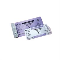 Шовный материал ПГА Ресорба DSM 13, 6/0 USP, 45 см неокрашен. PA1150