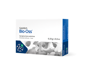 Костный материал Bio-Oss, 0,25 г, гранулы 0,25-1 мм, размер S, натуральный костнозамещающий материал. 30641.2