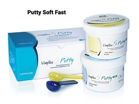 Vonflex S Putty Soft Fast, А-силиконовый слепочный материал ускоренного времени полимеризации Vonflex-S-Putty-Soft-Fast