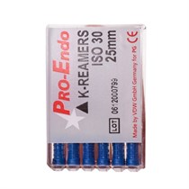 K-Reamers Pro-Endo - дрильборы ручные, сталь, 25 мм, №30, 6 шт 612000799