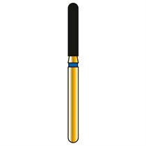 Бор алмазный G881, цилиндр со скругленным торцом, D=1,6 мм, L=8,0 мм, FG ML, 1 шт 200698AA