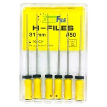 H-Files - ручные файлы, 31 мм, №50, сталь, 6 шт 1832031050-/-18302031050