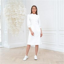Платье Beauty на пуговицах, кремовый, 46 DRN265-CRM-46