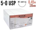 Гликолон 5-0 USP, 0.45 м 16 мм, 24 шт фиолетовый 1231915009 - фото 451425