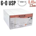 Гликолон 6-0 USP, 0.45 м 13 мм, 24 шт неокрашенный 1231915008 - фото 451440
