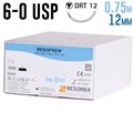 Резопрен 6-0 USP, 0.75 м, 12 мм, 1 шт 1231915022 - фото 451502