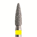 Бор алмазный 861 010 FG, желтый, 5 шт. Форма: цилиндр с заостренным концом 861EF.FG.010 - фото 463275