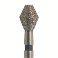 Бор алмазный SL811.FG.032, синий, 25 шт. Форма: ромб с плоским концом SL811.FG.032 - фото 463411