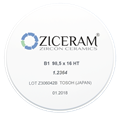 Заготовки диоксида циркония ZICERAM с оттенком В1 98,5 x16HT, супертранслюцентные B198-5x16HT - фото 479052