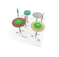 Полиры для полировки керамики и металлов до зеркального блеска Jota Kit LS Gloss 1433, набор 8 полиров. 1433(LSGLOSS-LAB) - фото 479477