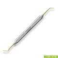 1304-1,5F TiN Удлиненная узкая гладилка с штопфером-шариком Ø1.5mm. Эргономичная ручка Ø10mm. Покрытие Gold 1304-1-5F-TiN - фото 494725